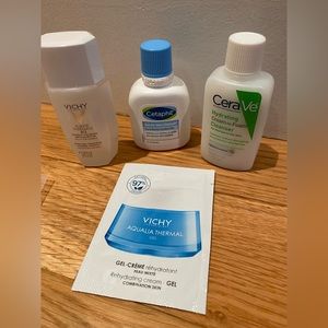 NWT CeraVe & Vichy travel sized skincare set of 4